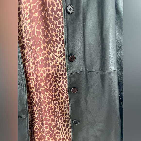 100% leather trench coat in size S - Picture 7 of 7